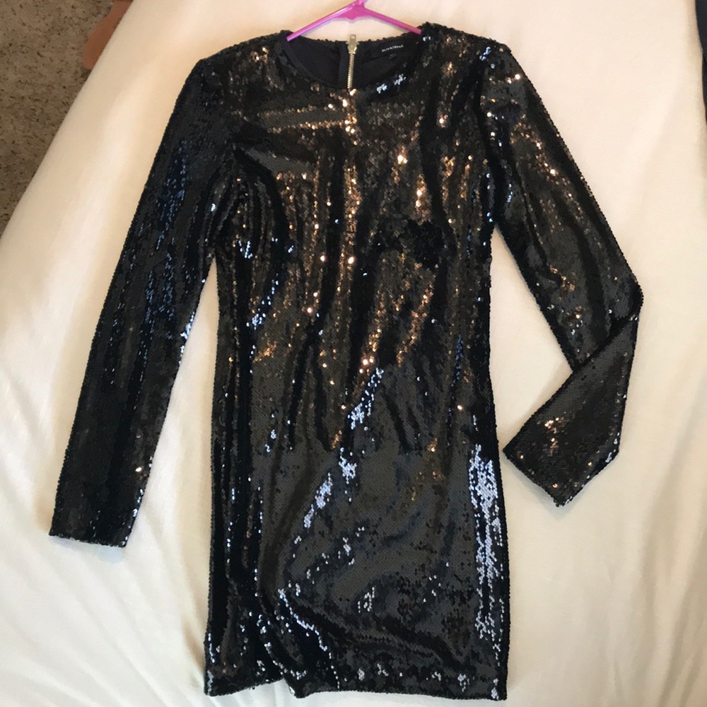 Black sequin dress